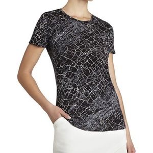 BCBGMaxAzria Cassia top - black & white